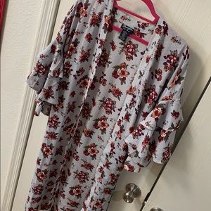 Wrangler floral kimono duster